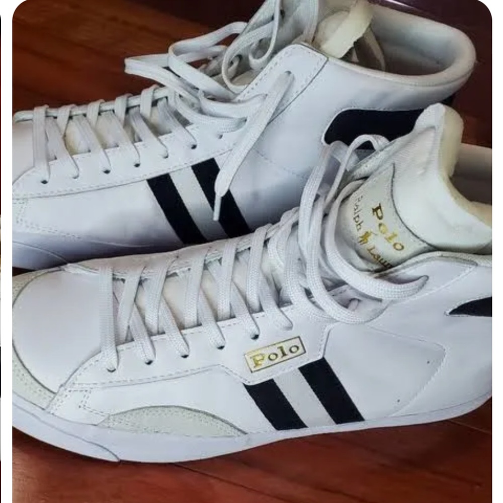 Polo ralph lauren high top shoes